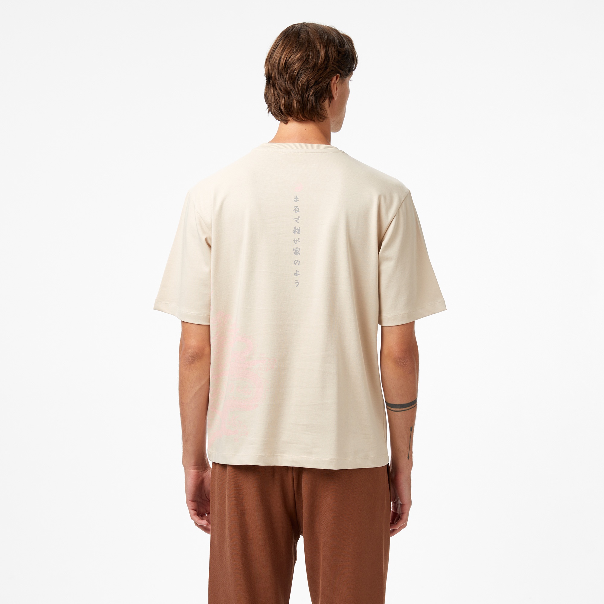 UNITED4 Erkek Taş T-Shirt