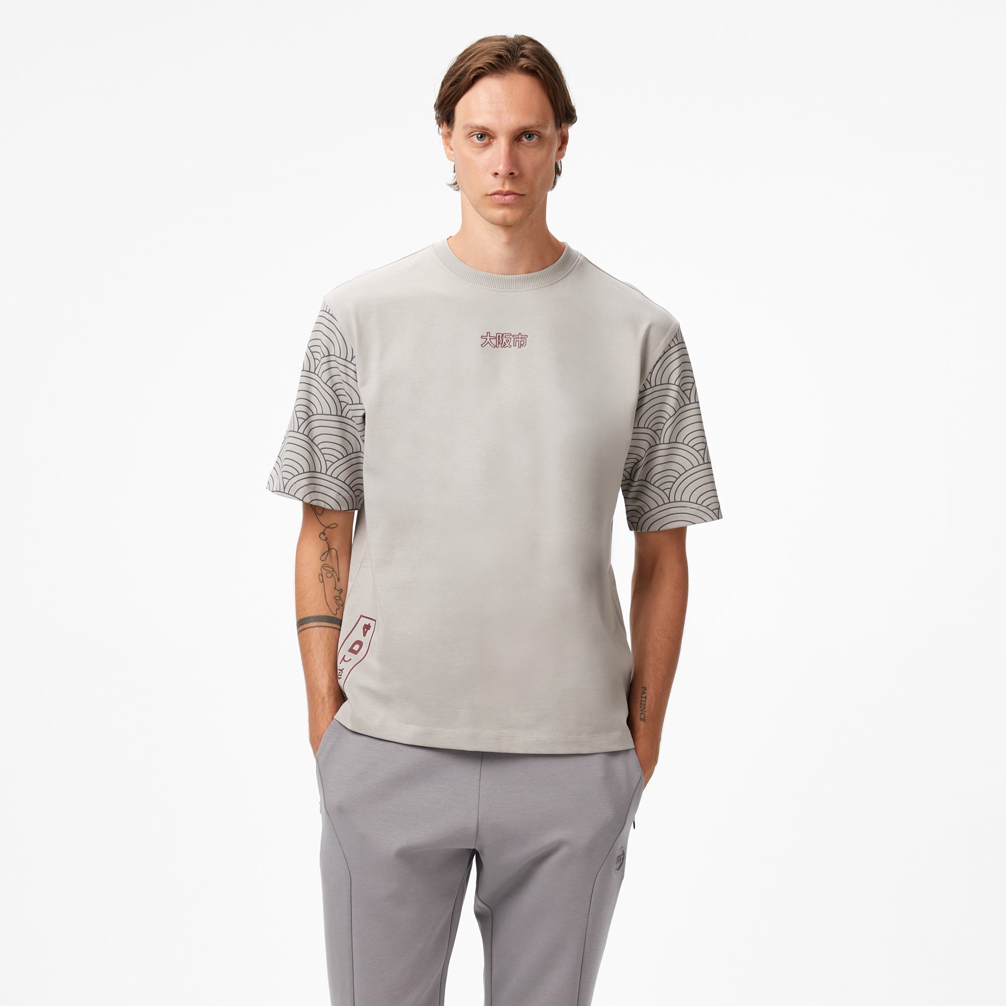  UNITED4 Erkek Gri T-Shirt