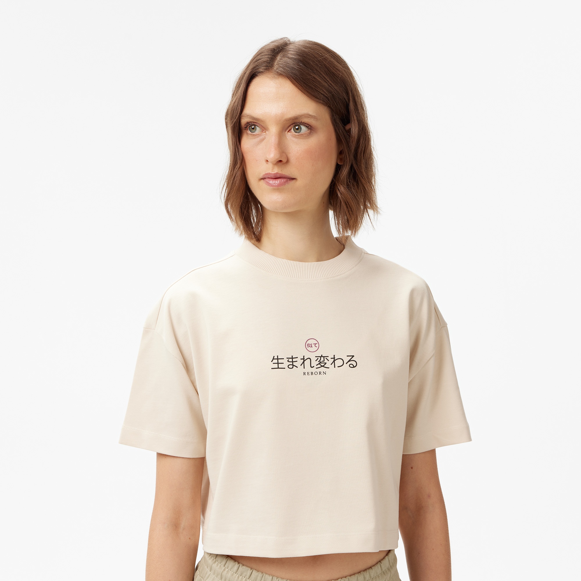 UNITED4 Classic Kadın Gri T-Shirt