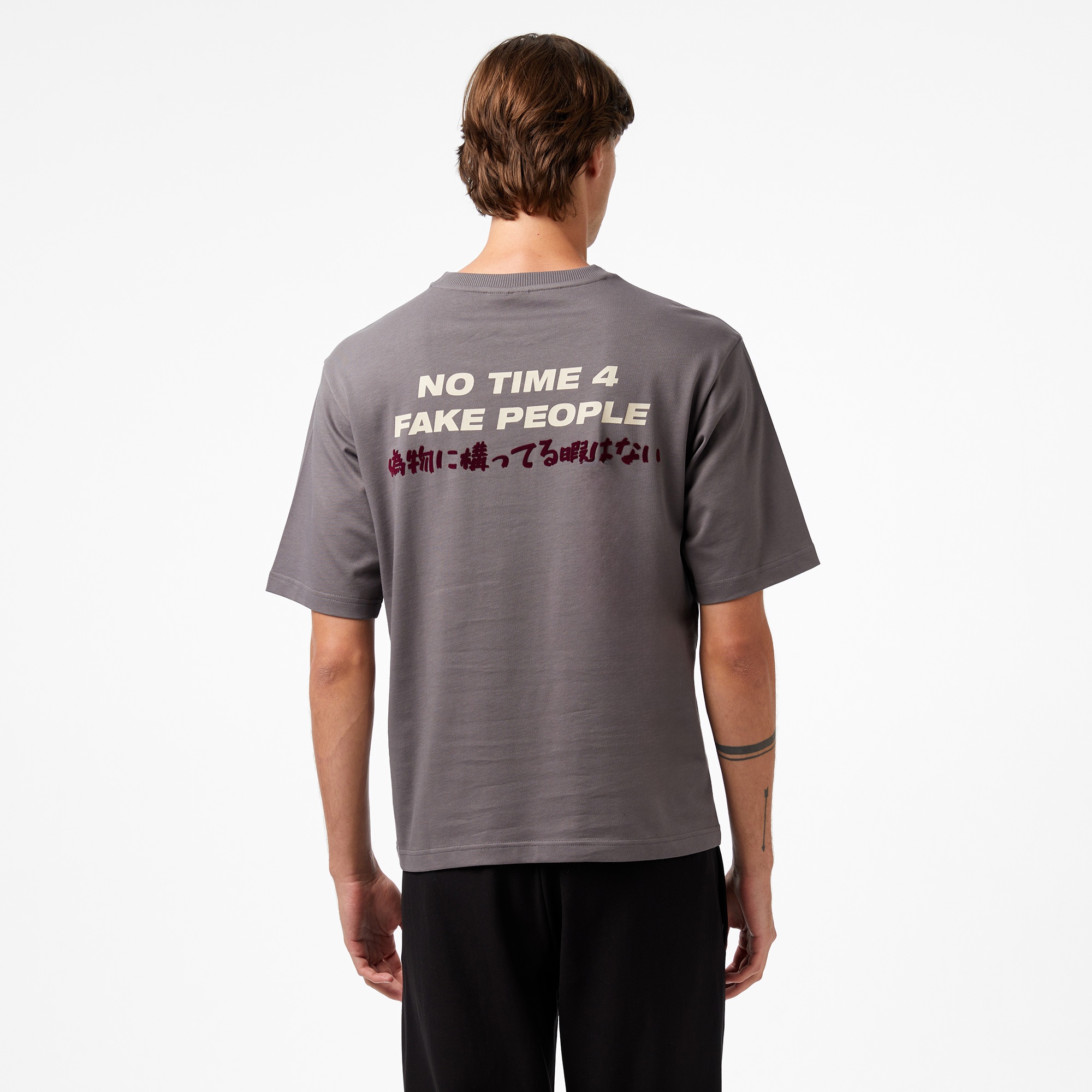 UNITED4 Classic Erkek Gri T-Shirt