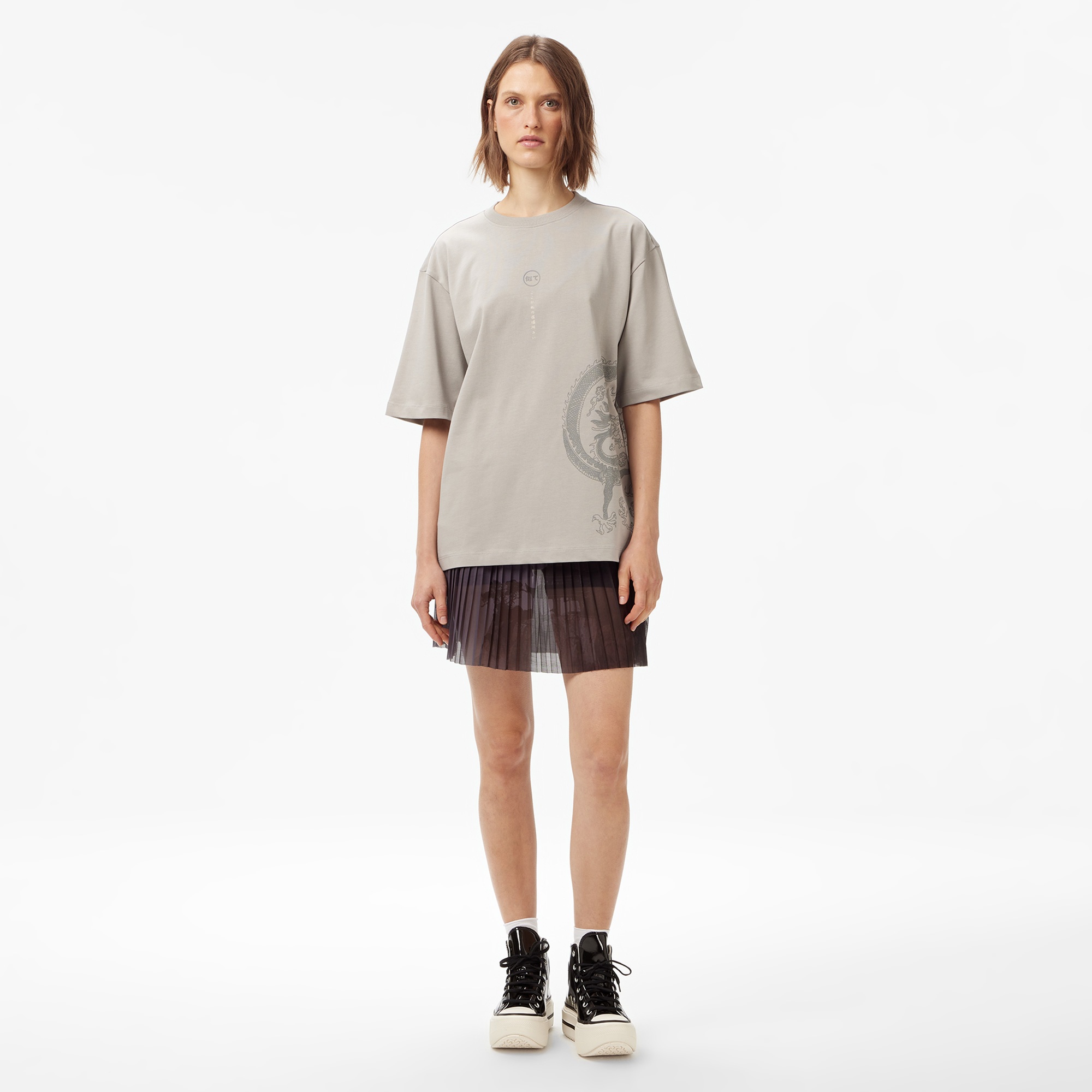 UNITED4 Classic Erkek Gri T-Shirt