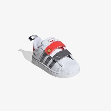  adidas Pixar Cars Superstar II Comfort Closure Beyaz Çocuk Ayakkabı