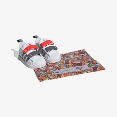  adidas Pixar Cars Superstar II Comfort Closure Beyaz Çocuk Ayakkabı
