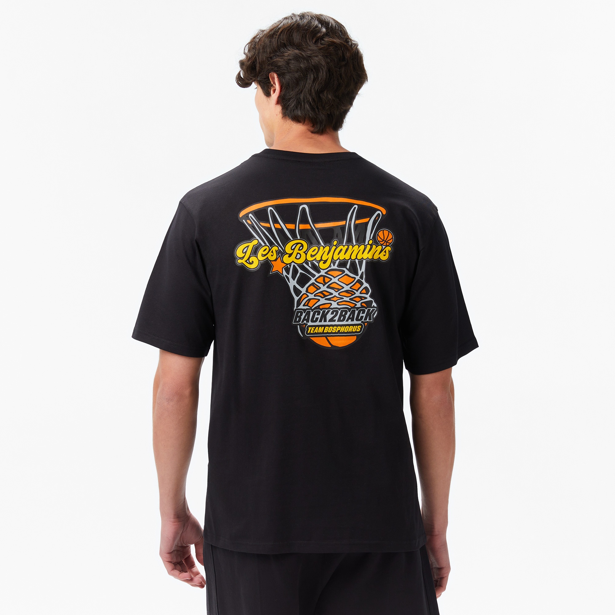 Les Benjamins Erkek Siyah T-Shirt