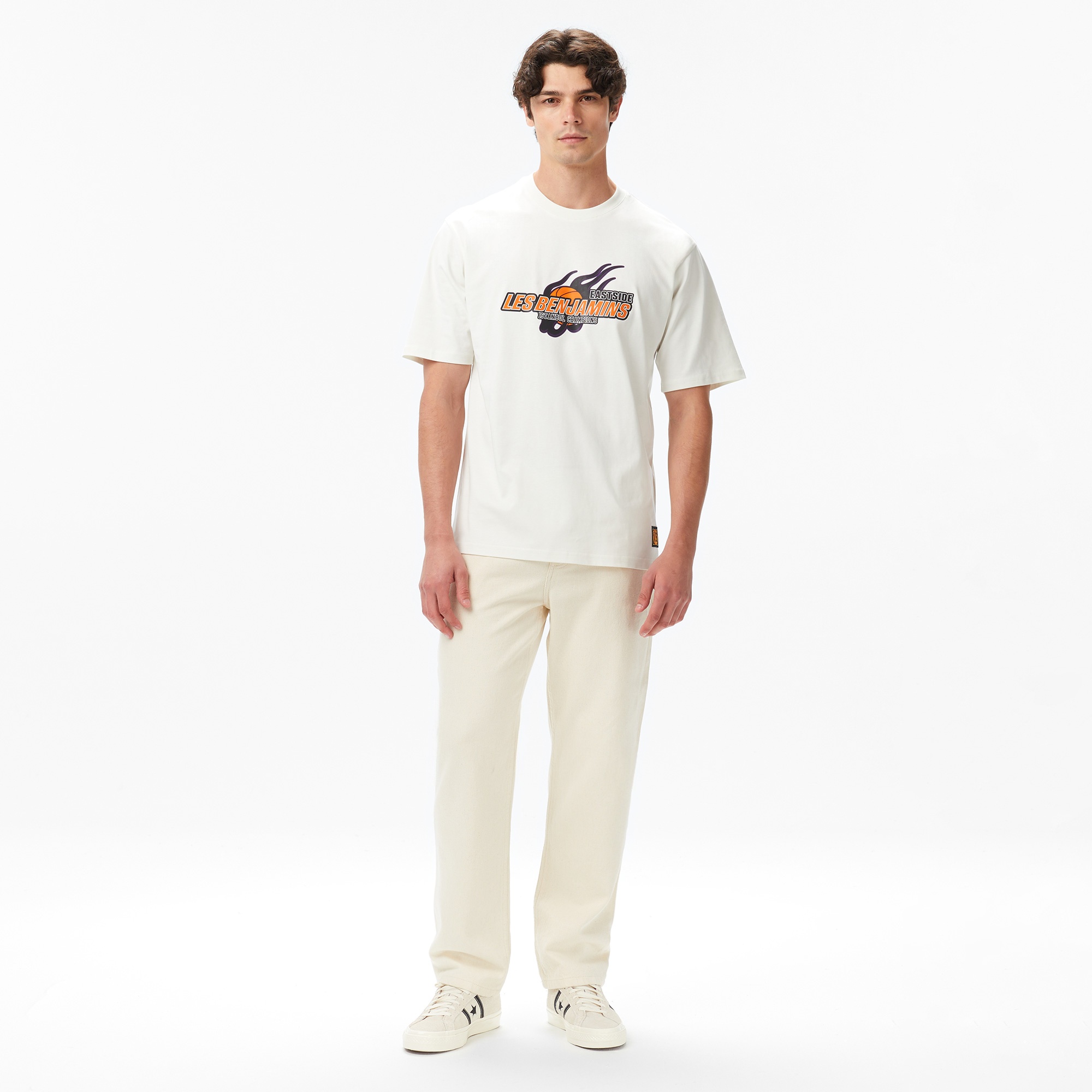 Les Benjamins Erkek Beyaz T-Shirt