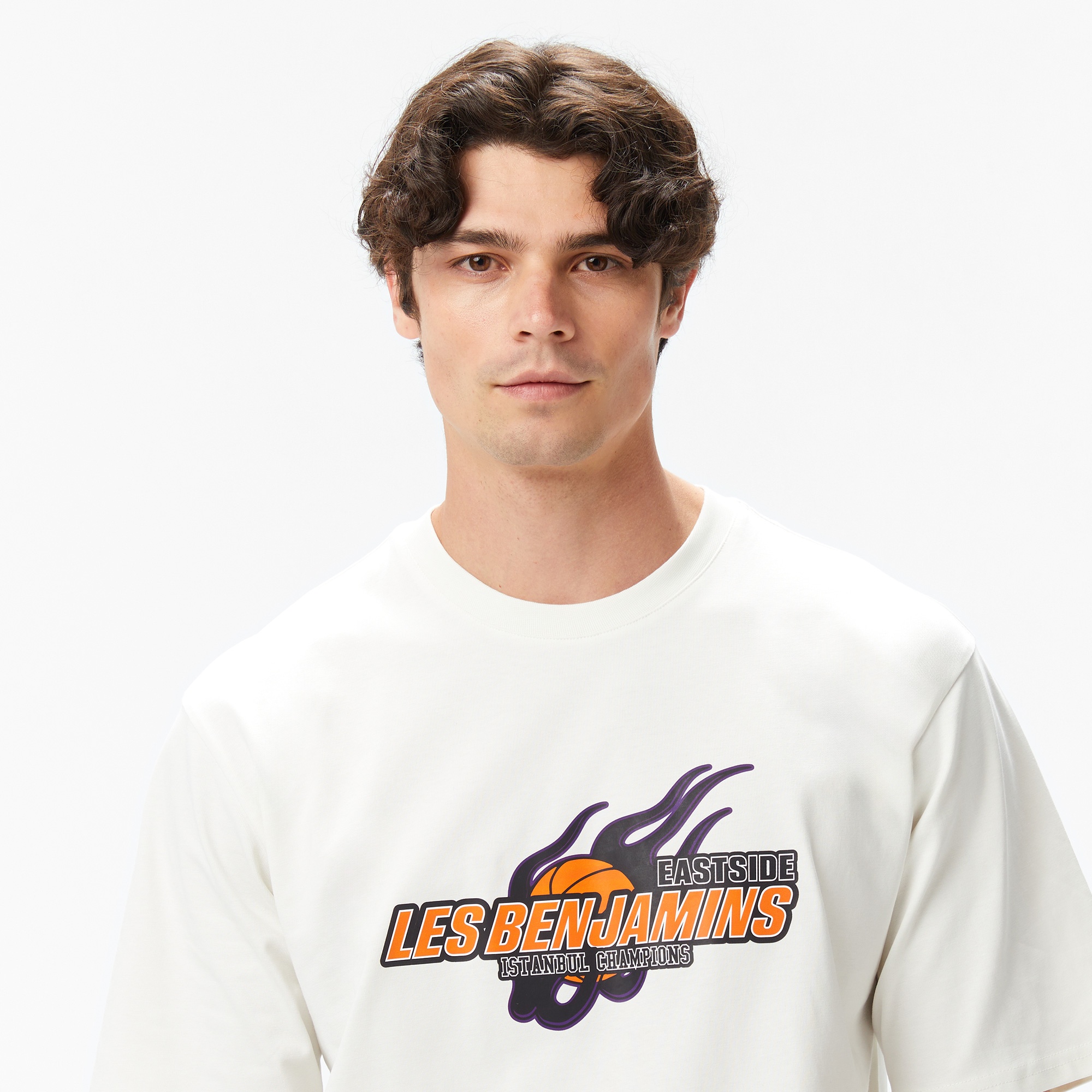 Les Benjamins Erkek Beyaz T-Shirt