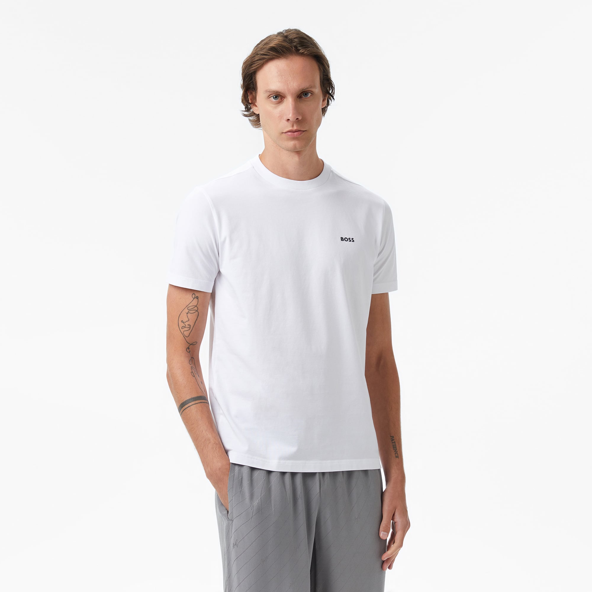  Boss Erkek Beyaz T-Shirt