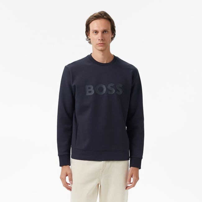  Boss Erkek Mavi Sweatshirt