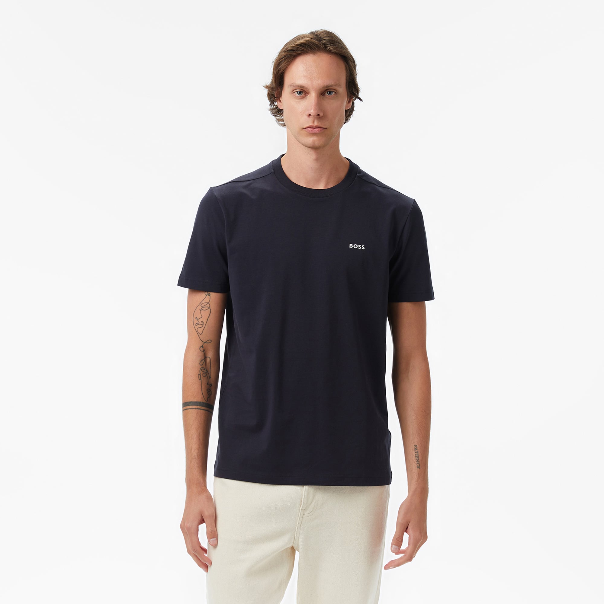  Boss Erkek Mavi T-Shirt