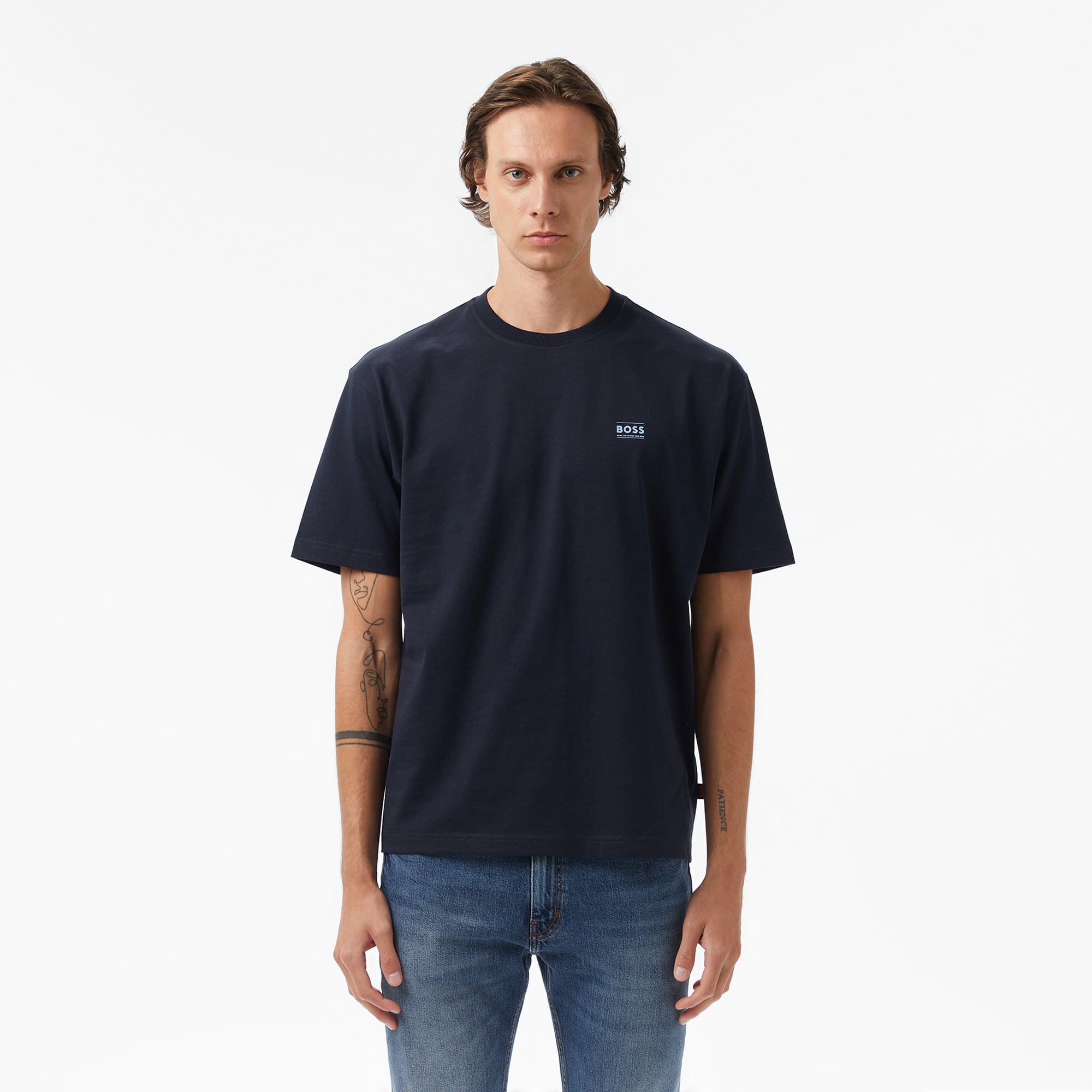  Boss Erkek Koyu Mavi T-Shirt