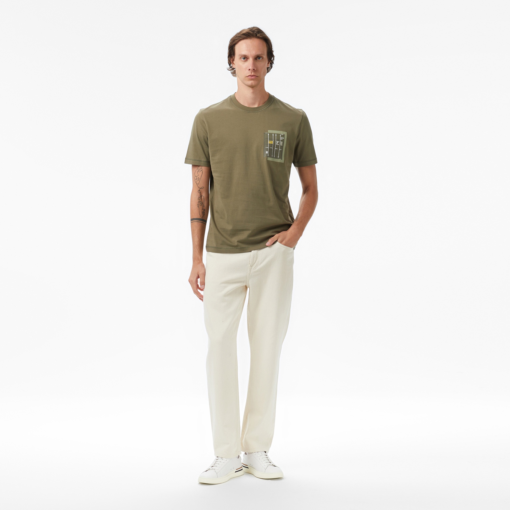 Boss Container Erkek Açık Yeşil T-Shirt