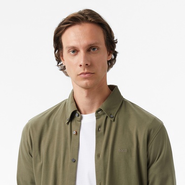  Boss Erkek Açık Yeşil Gömlek