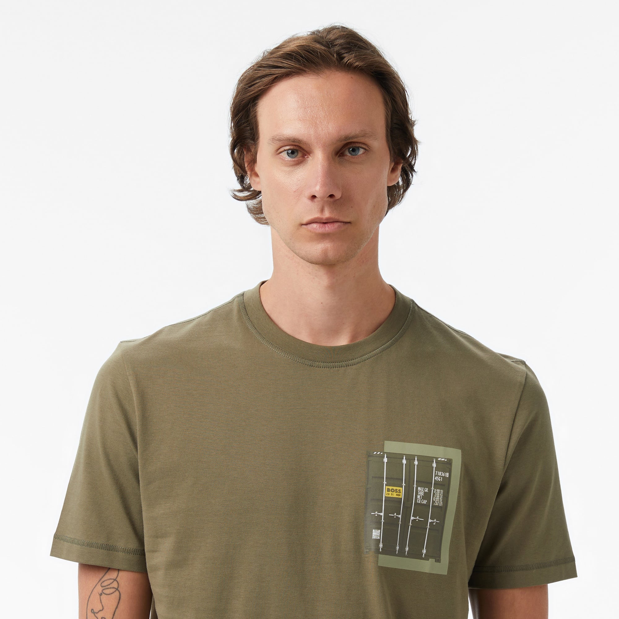 Boss Container Erkek Açık Yeşil T-Shirt