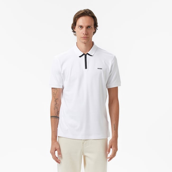  Hugo Dalomino Erkek Beyaz Polo