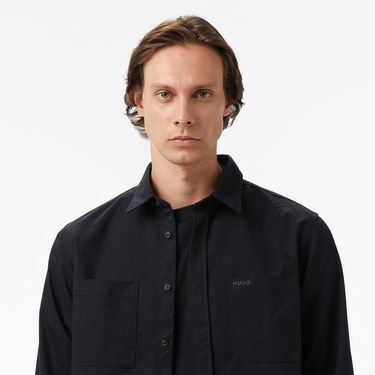  Hugo Egrin Erkek Siyah Gömlek