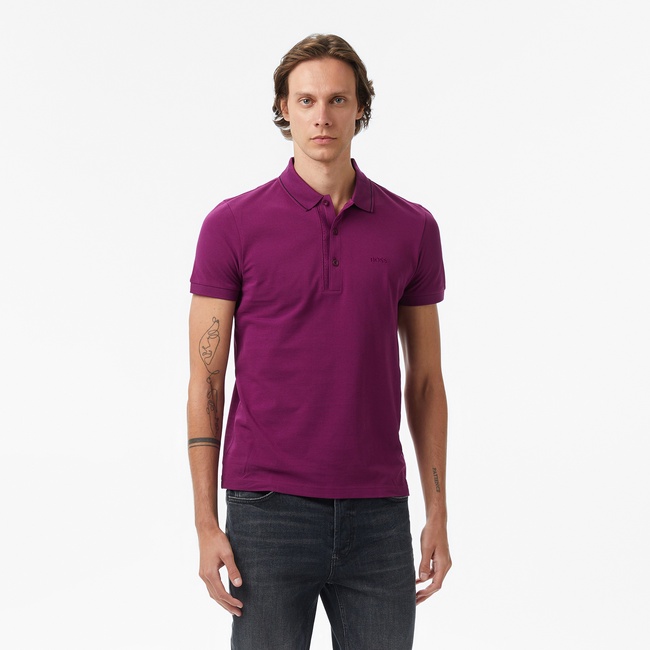  Boss Paule 4 Erkek Açık Pembe Polo