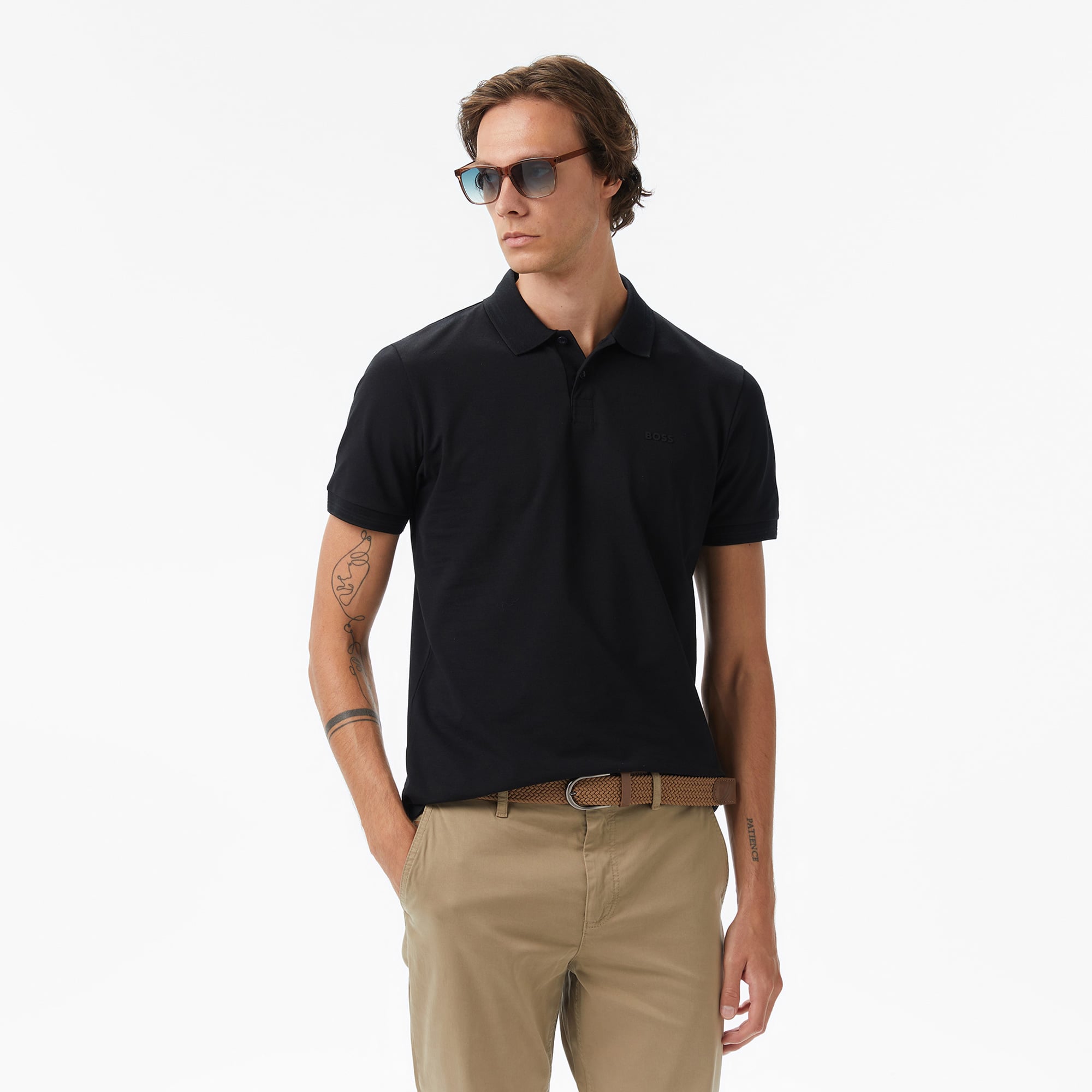  Boss Paul Erkek Siyah Polo