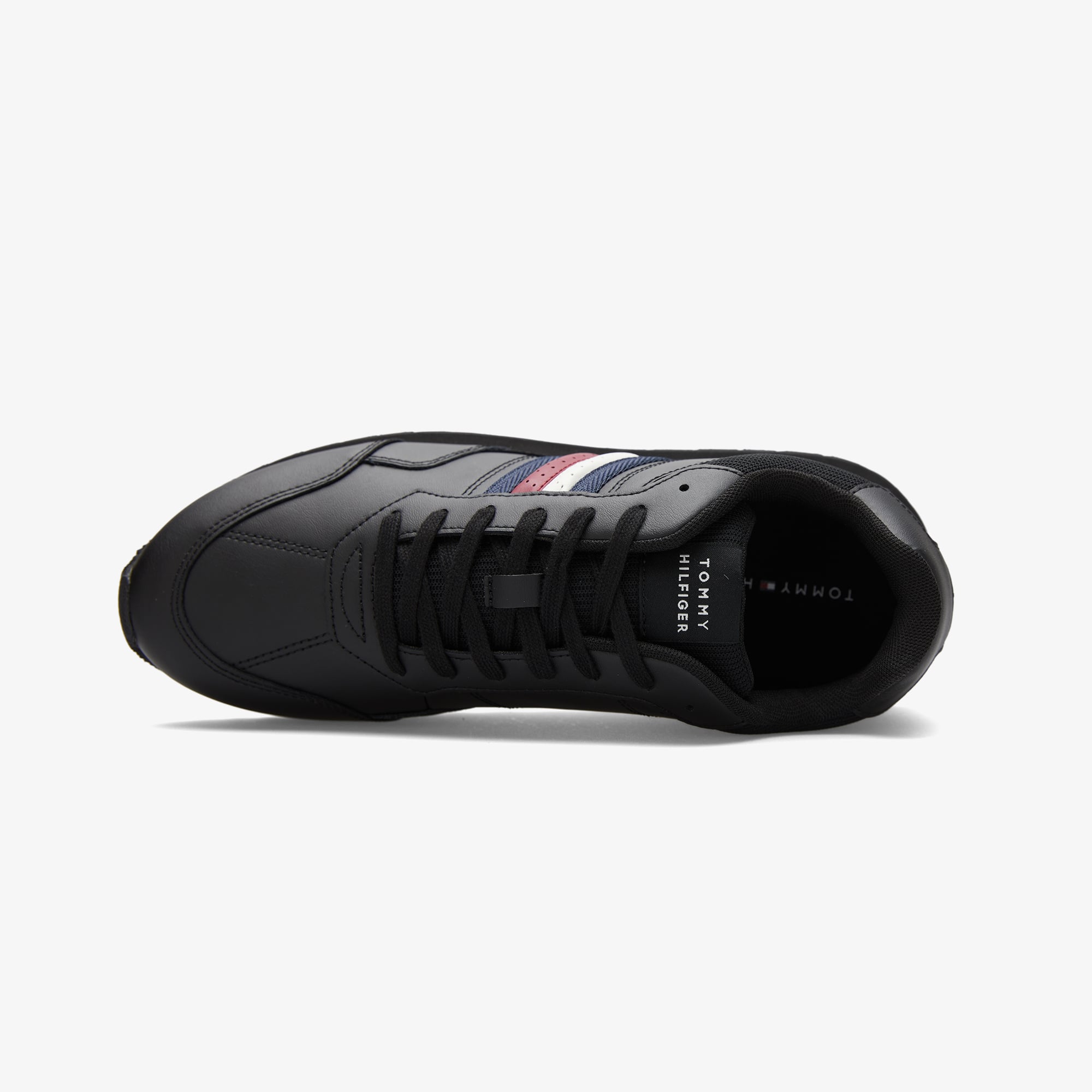 Tommy Hilfiger New Runner Eva Leather Erkek Siyah Sneaker - Görsel 5