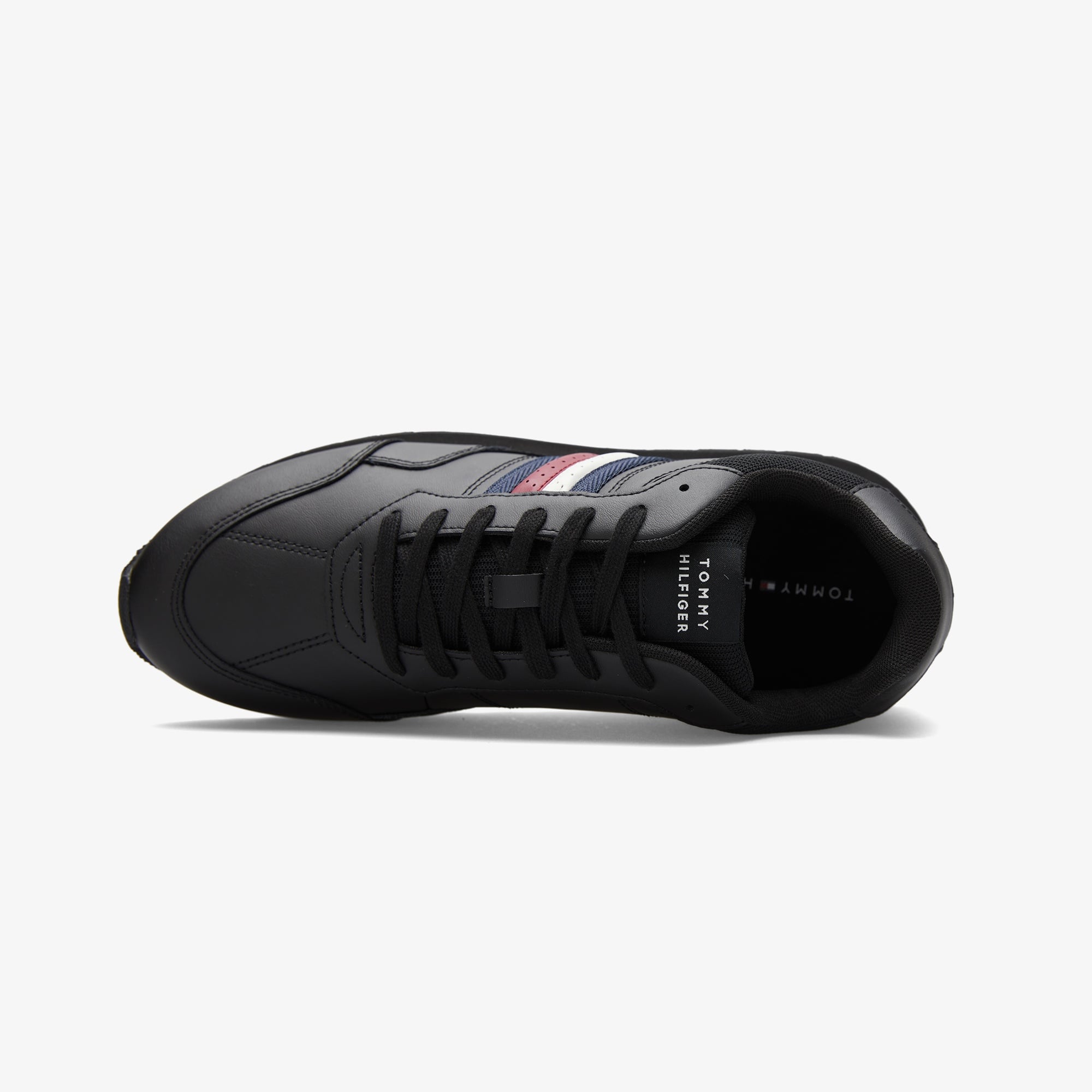 Tommy Hilfiger New Runner Eva Leather Erkek Siyah Sneaker