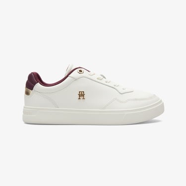  Tommy Hilfiger Essential Elevated Court Kadın Beyaz Sneaker