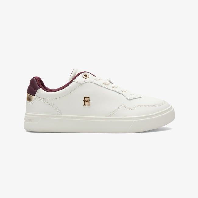  Tommy Hilfiger Essential Elevated Court Kadın Beyaz Sneaker