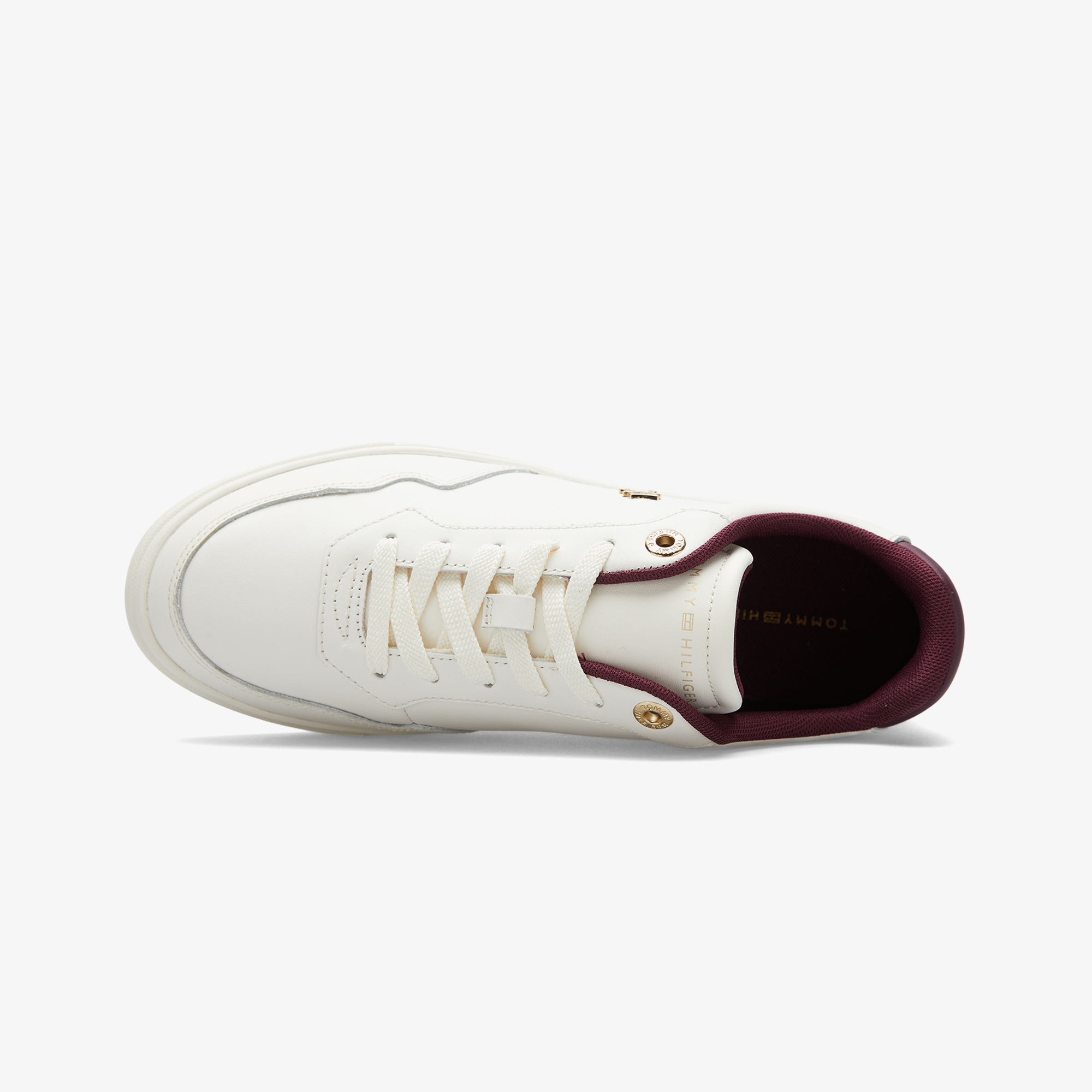 Tommy Hilfiger Essential Elevated Court Kadın Beyaz Sneaker - Görsel 5