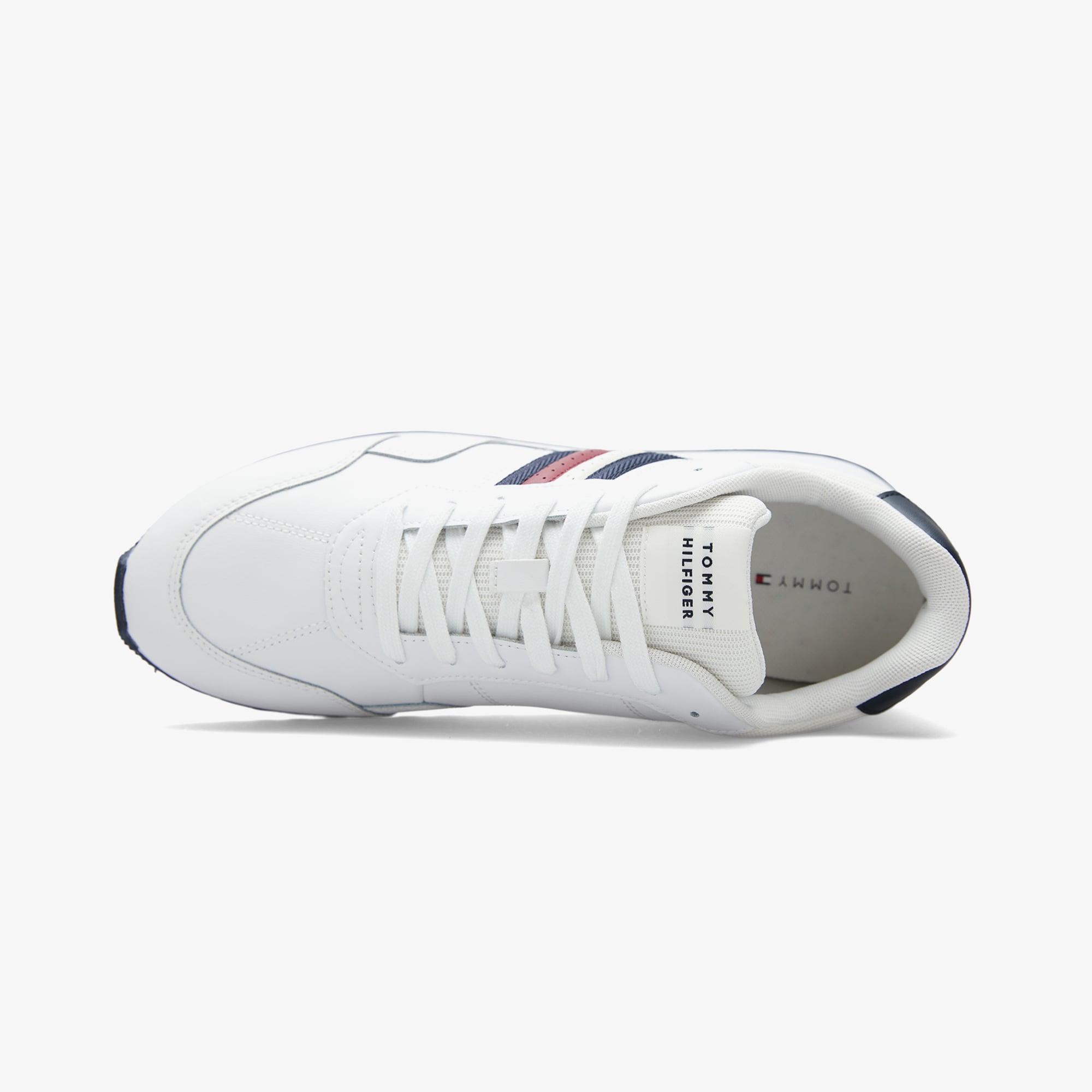 Tommy Hilfiger New Runner Eva Leather Erkek Beyaz Sneaker - Görsel 5
