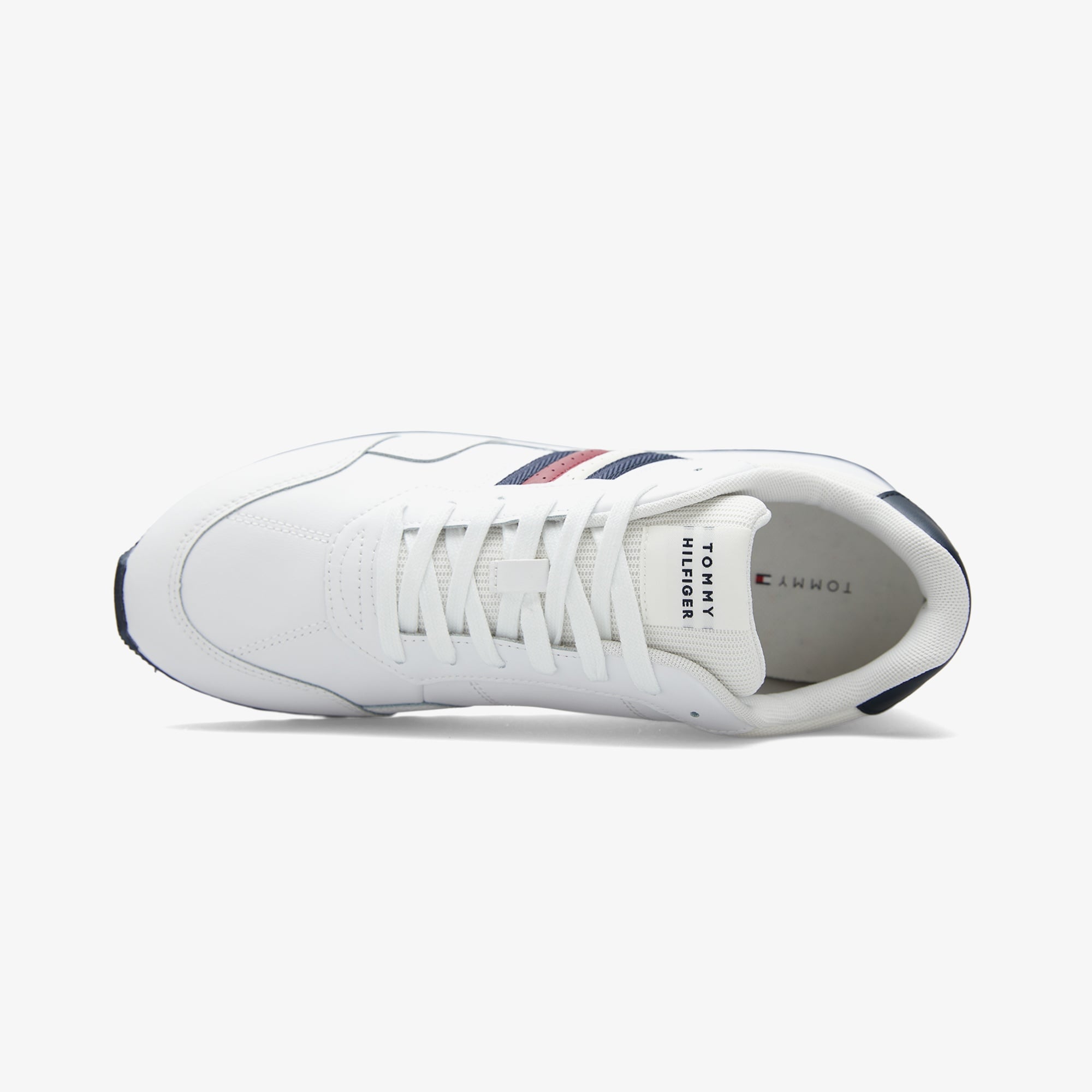 Tommy Hilfiger New Runner Eva Leather Erkek Beyaz Sneaker