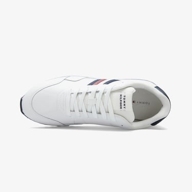  Tommy Hilfiger New Runner Eva Leather Erkek Beyaz Sneaker