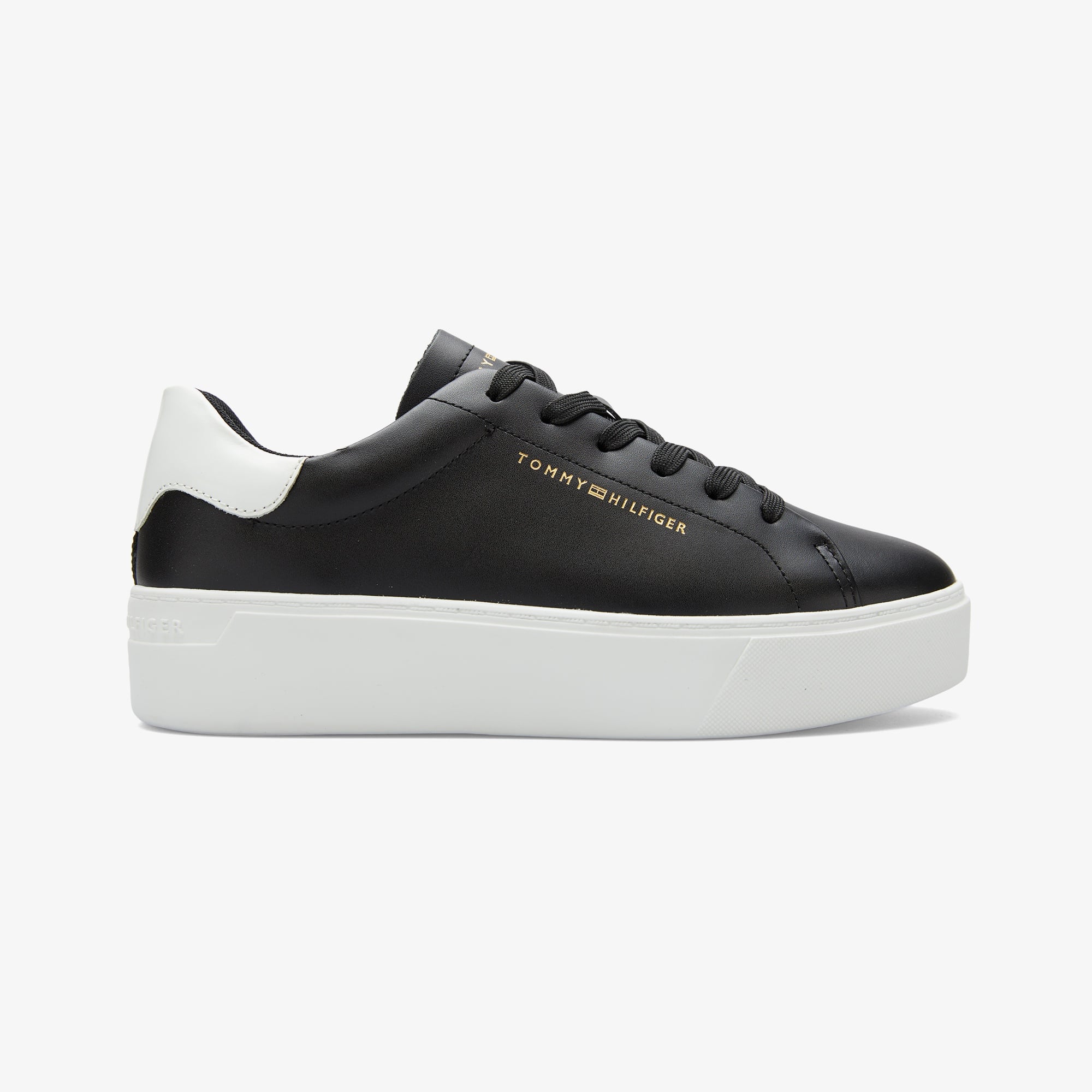 Tommy Hilfiger Platform Cupsole Patent Kadın Siyah Sneaker