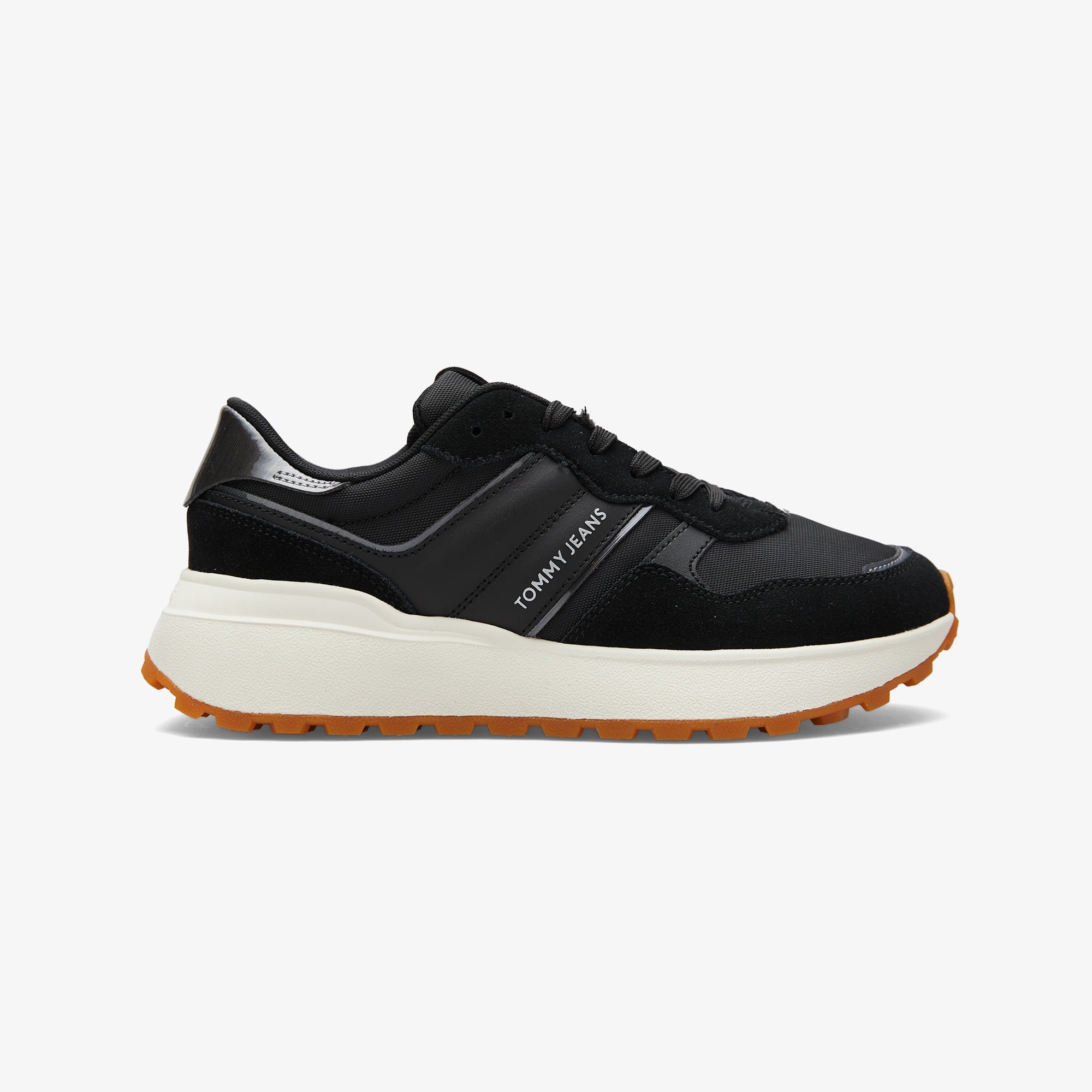 Tommy Jeans Cleated Runner Kadın Siyah Sneaker