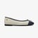 Tommy Hilfiger Toe Leather Ballerina Kadın Siyah Babet