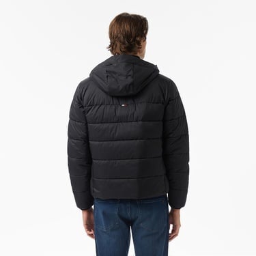  Tommy Hilfiger Mid Weight Erkek Siyah Puffer Mont