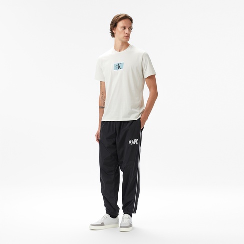  Calvin Klein Nylon Drawstring Straight Jogger Erkek Siyah Pantolon
