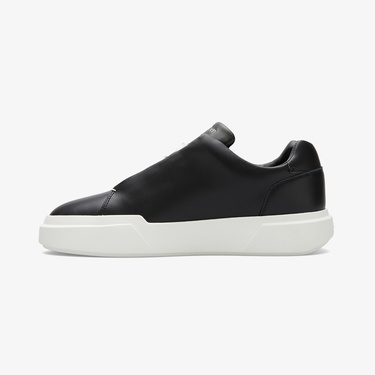  Calvin Klein Chunky Cupsole Hide Lace Up  Erkek Siyah Sneaker