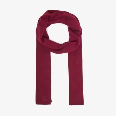  Calvin Klein Fine Rib Erkek Kırmızı Atkı