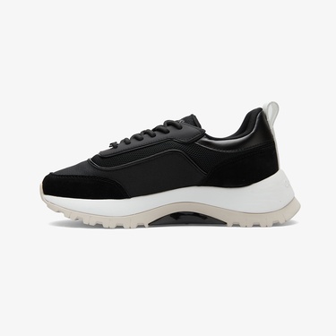  Calvin Klein Runner Lace Up Mesh Kadın Siyah Sneaker