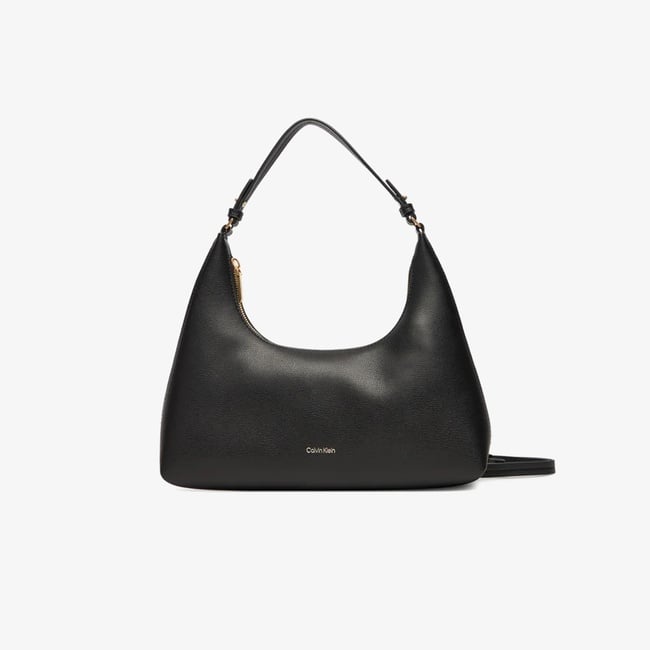  Calvin Klein Foil Logo Kadın Siyah El Çantası