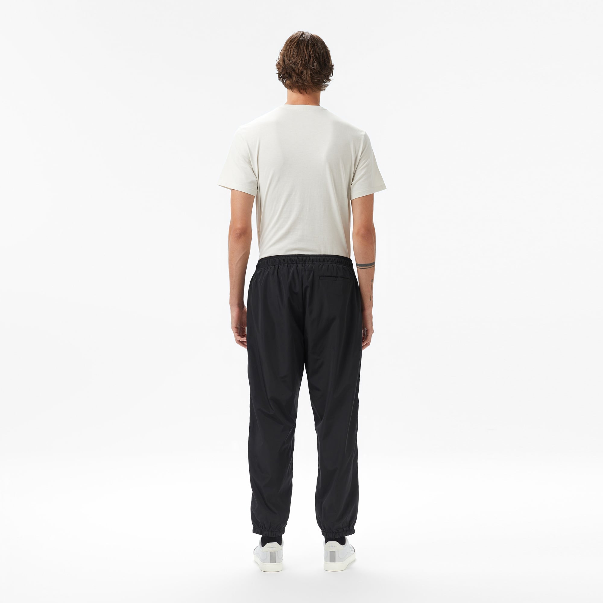 Calvin Klein Nylon Drawstring Straight Jogger Erkek Siyah Pantolon