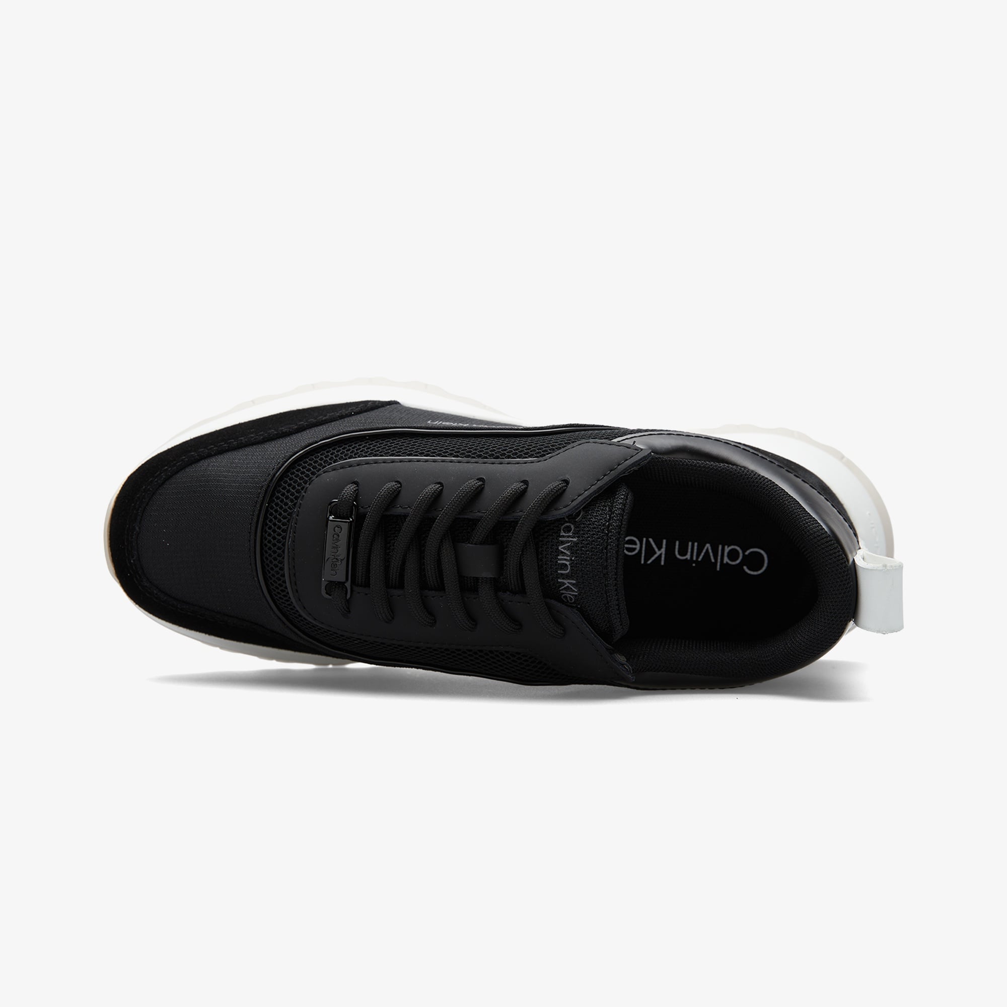 Calvin Klein Runner Lace Up Mesh Kadın Siyah Sneaker
