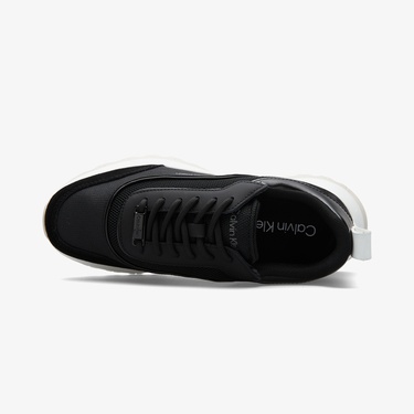  Calvin Klein Runner Lace Up Mesh Kadın Siyah Sneaker