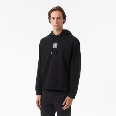  Calvin Klein Terry Box Graphic Erkek Siyah Sweatshirt