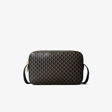  Calvin Klein Emblem Elongated Camera Kadın Siyah El Çantası