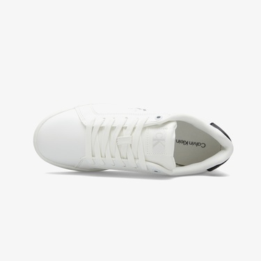  Calvin Klein Classic Cupsole Mono Kadın Beyaz Sneaker