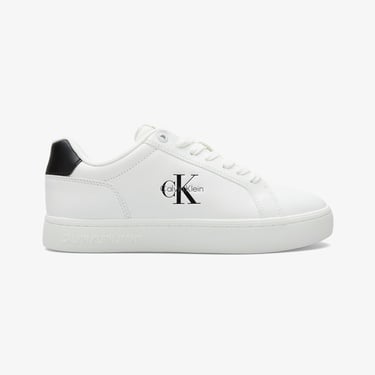  Calvin Klein Classic Cupsole Mono Kadın Beyaz Sneaker