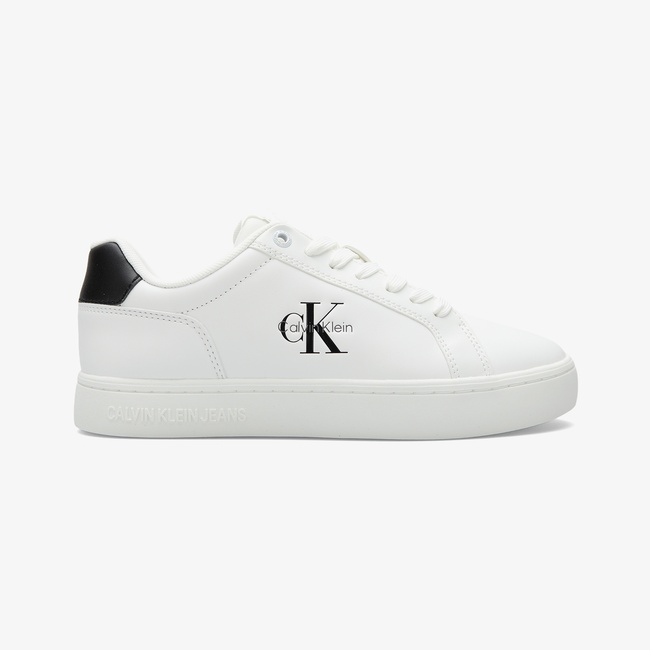  Calvin Klein Classic Cupsole Mono Kadın Beyaz Sneaker