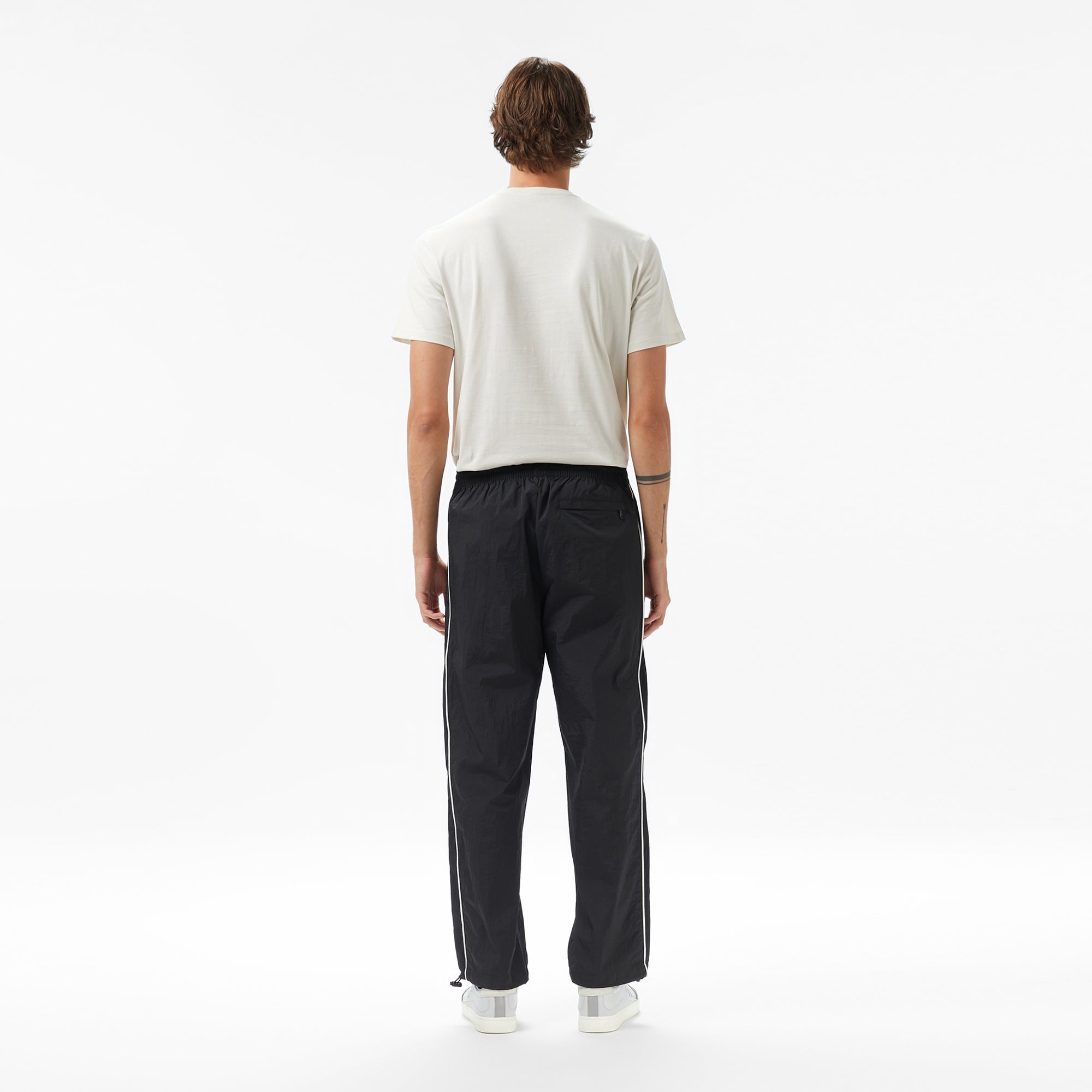 Calvin Klein Relaxed Crinkle Nylon Track Erkek Siyah Eşofman Altı