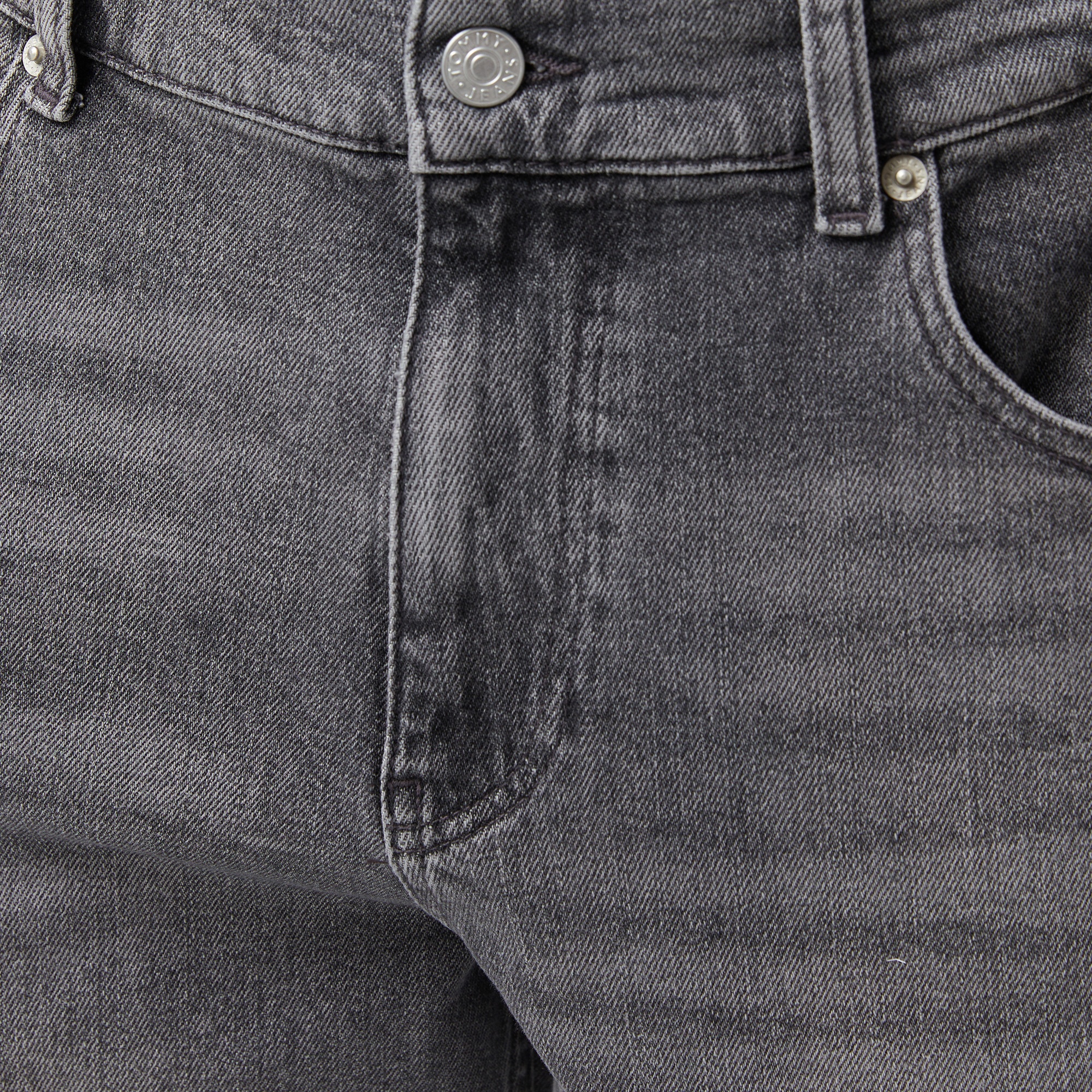 Tommy Hilfiger Ryan Slim Erkek Gri Jean Pantolon