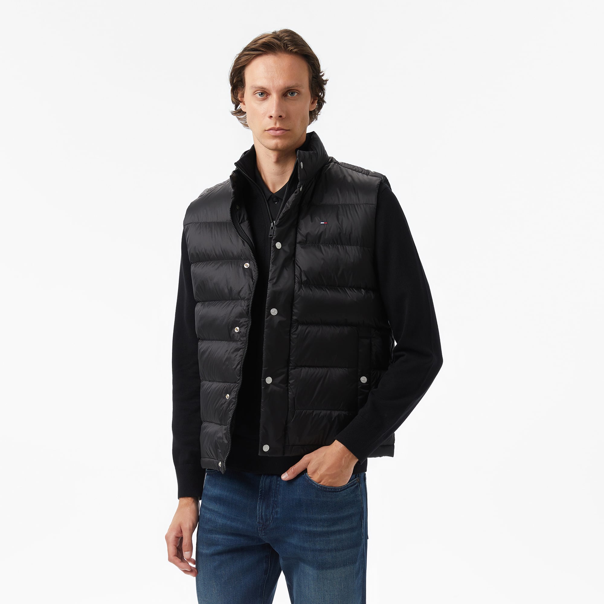  Tommy Hilfiger Light Down Erkek Siyah Yelek