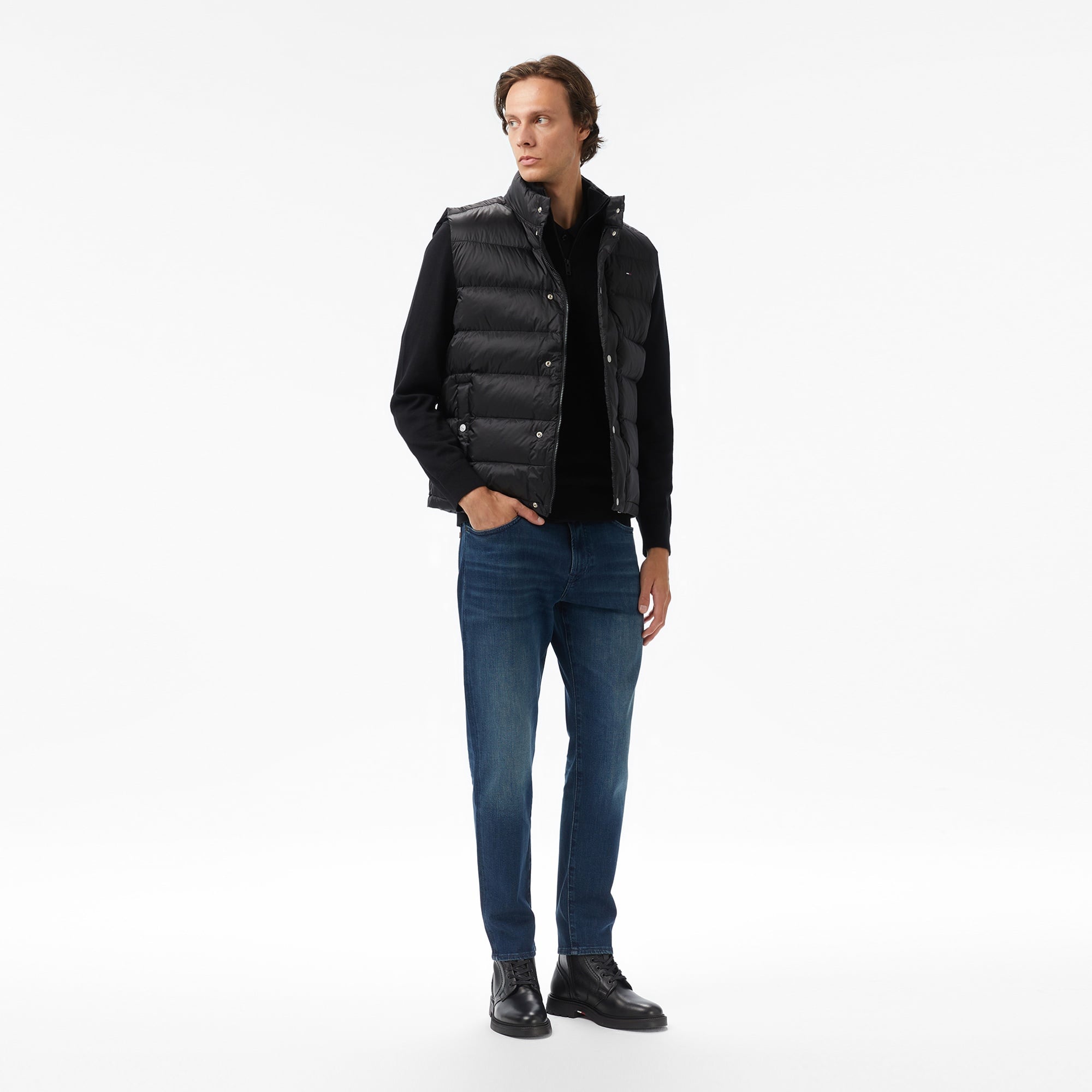 Tommy Hilfiger Light Down Erkek Siyah Yelek